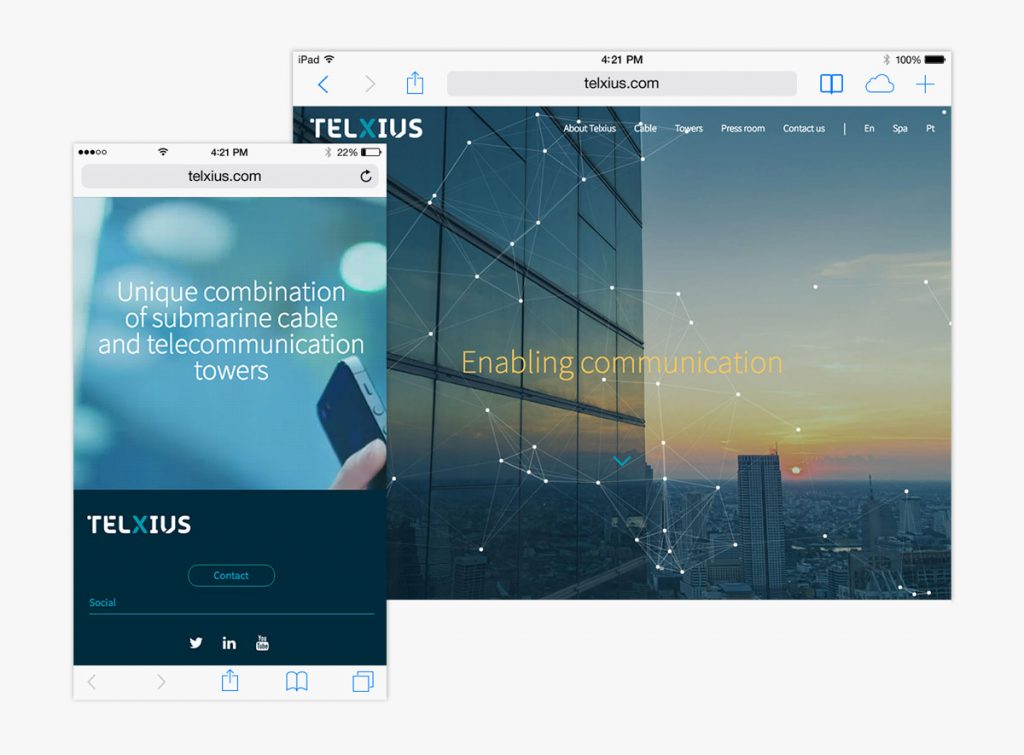 Tau Design - Web Telxius